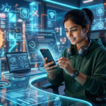 Best mobile phones for students in 2026 with modern technology background